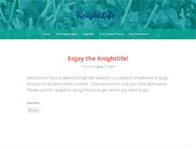 Tablet Screenshot of knightlife.paceacademy.org